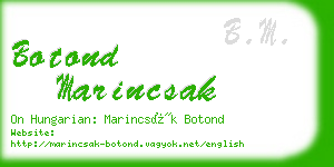 botond marincsak business card